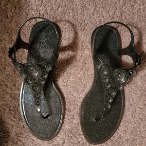 Coach Tea Rose Jelly Sandals